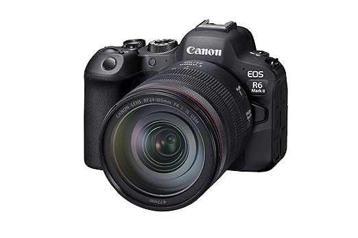 Canon EOS R6 Mark II 24MP Mirrorless Camera (RF 24-105mm F/4L IS USM Lens)